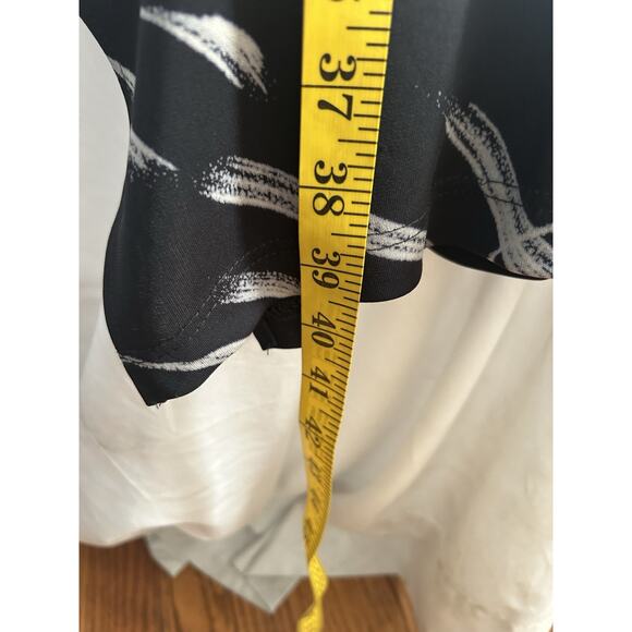 Vintage Cache Geometric Design Maxi Skirt Womens Size 12 Black White USA NWT - Picture 9 of 9